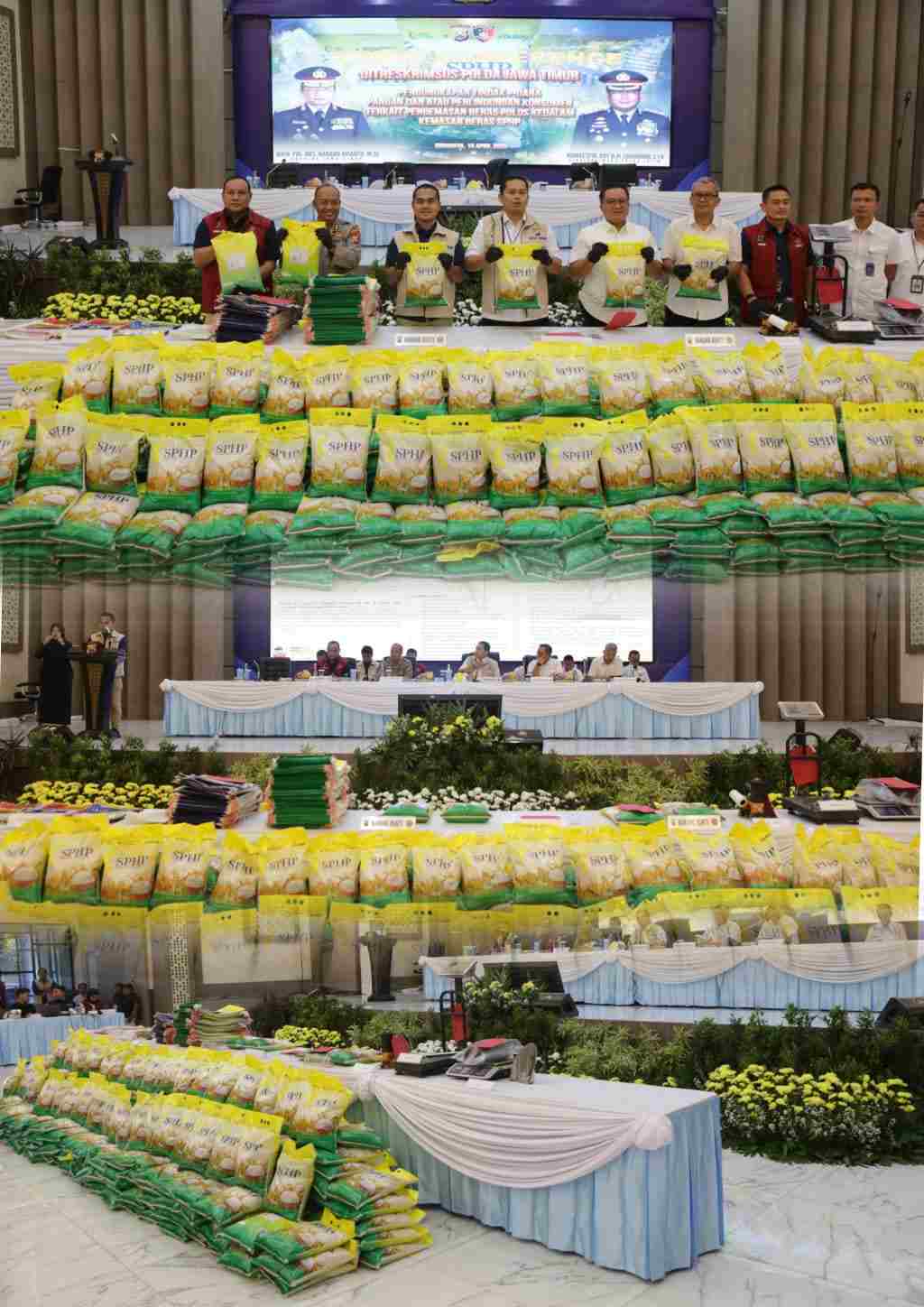 Polda Jatim Bongkar Praktik Beras SPHP Oplosan, Tersangka Asal Probolinggo Diamankan