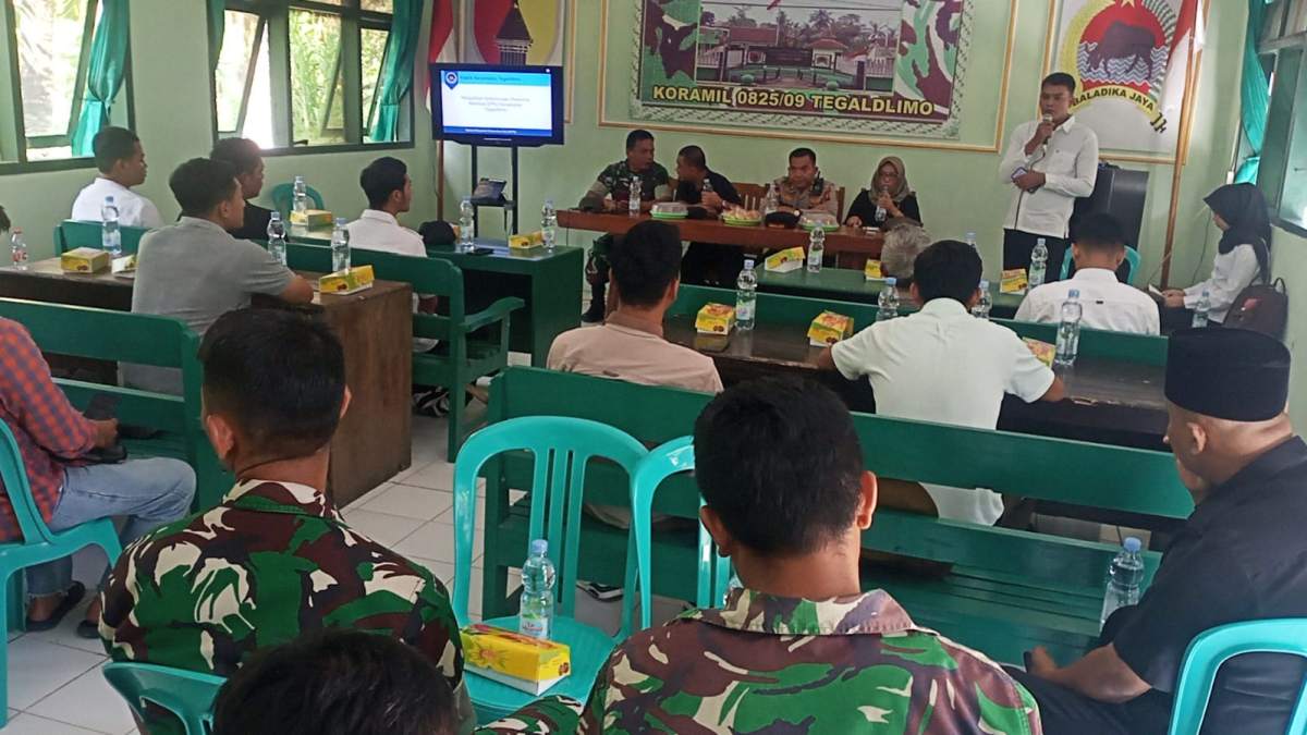 Perkuat Akurasi Data, Danramil 0825/09 Tegaldlimo, Ikuti Rapat Verifikasi Penerima Manfaat 6 Dapur SPPG