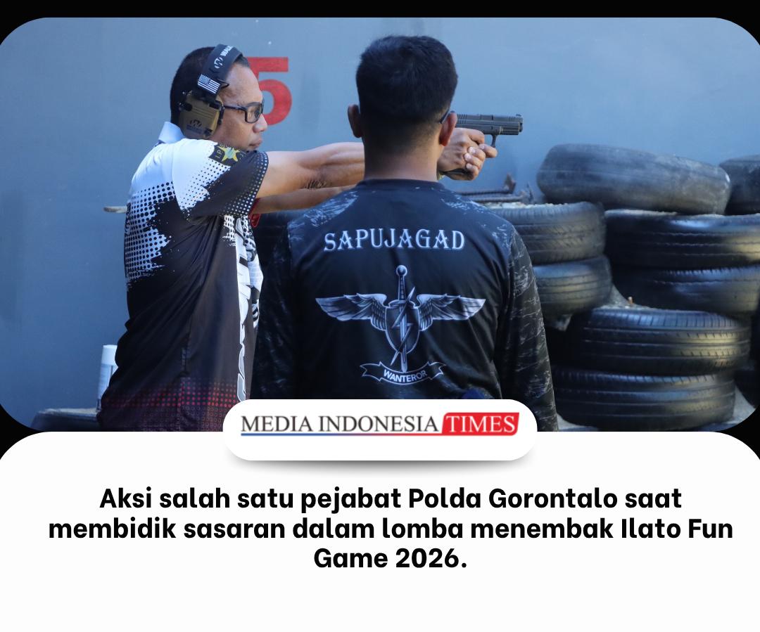 Seru! Pejabat Polda Gorontalo Ikut Lomba Menembak Ilato Fun Game 2026