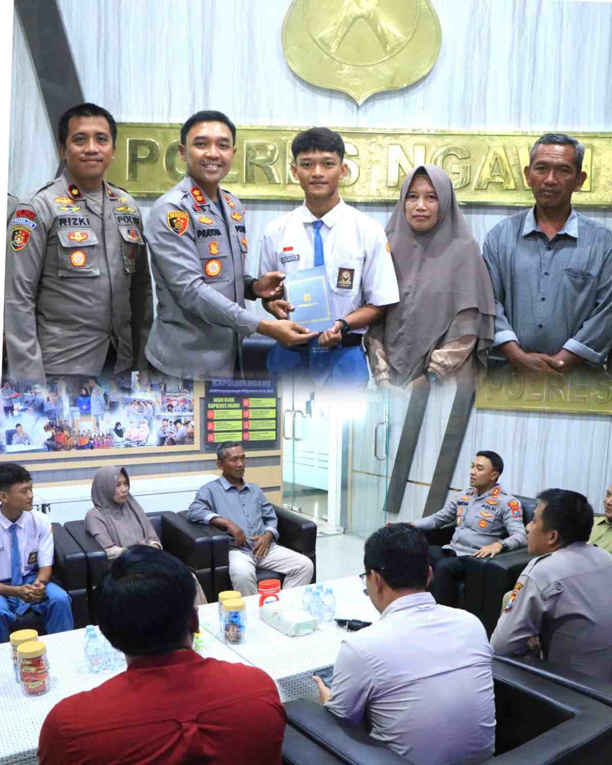 Polres Ngawi Apresiasi dan Dukung Pesilat Muda Berlaga di Kejuaraan Dunia