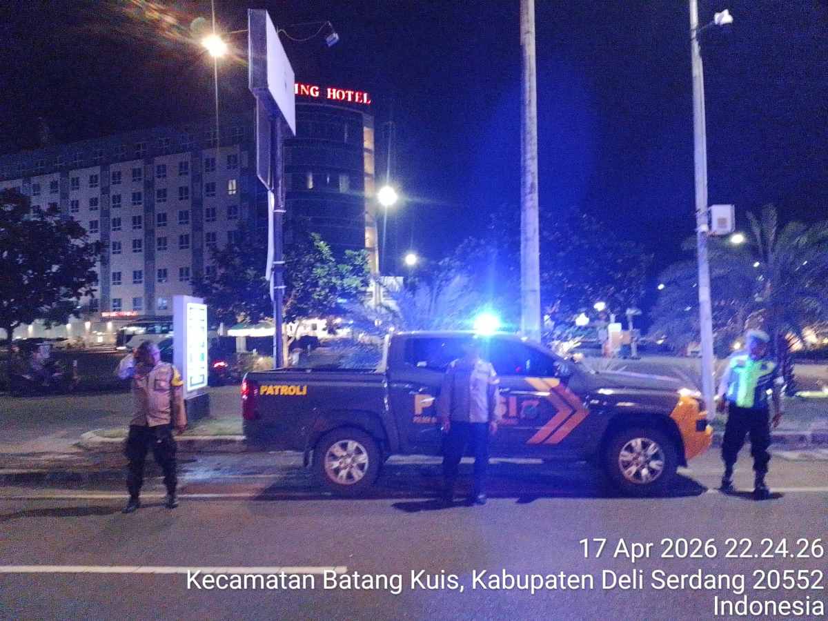 Patroli Blue Light Ditingkatkan, Polresta Deli Serdang Perkuat Pencegahan Kejahatan Malam Hari