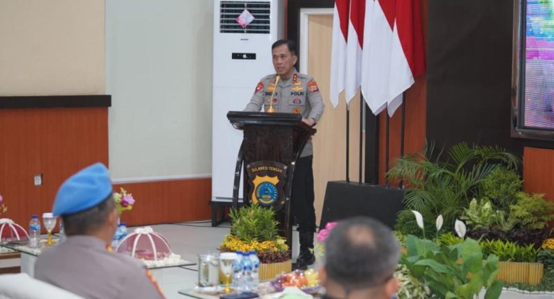 Buka Rakernis Bidpropam 2026, Kapolda Sulteng Minta Personel Propam Jadi Teladan dan Optimalkan Layanan QR Code