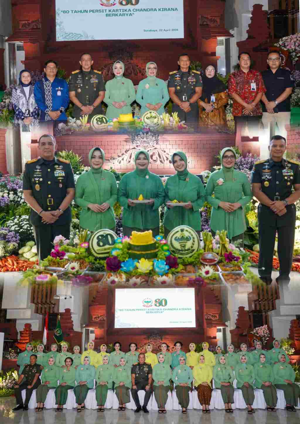 Pangdam V Brawijaya Hadiri HUT Ke-80 Persit KCK Perkuat Peran Strategis Pendamping Prajurit