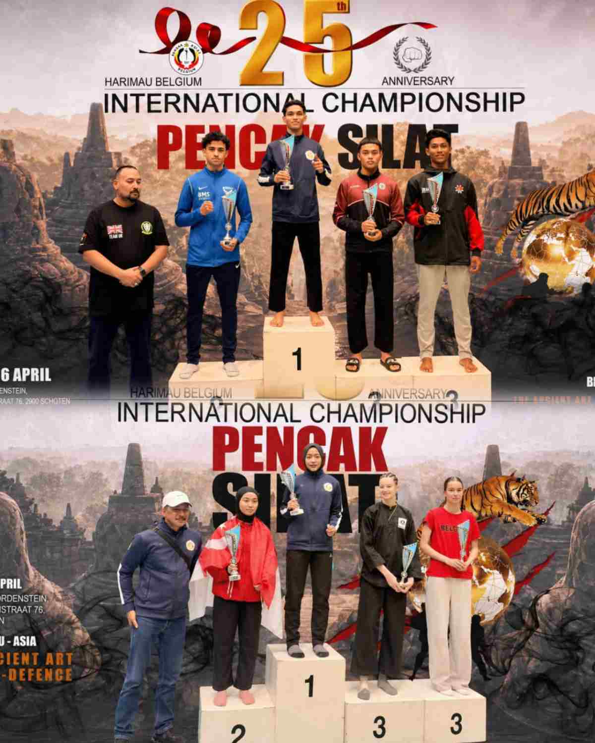 Polri Pimpin Timnas, Pencak Silat Indonesia Borong Emas di Belgia