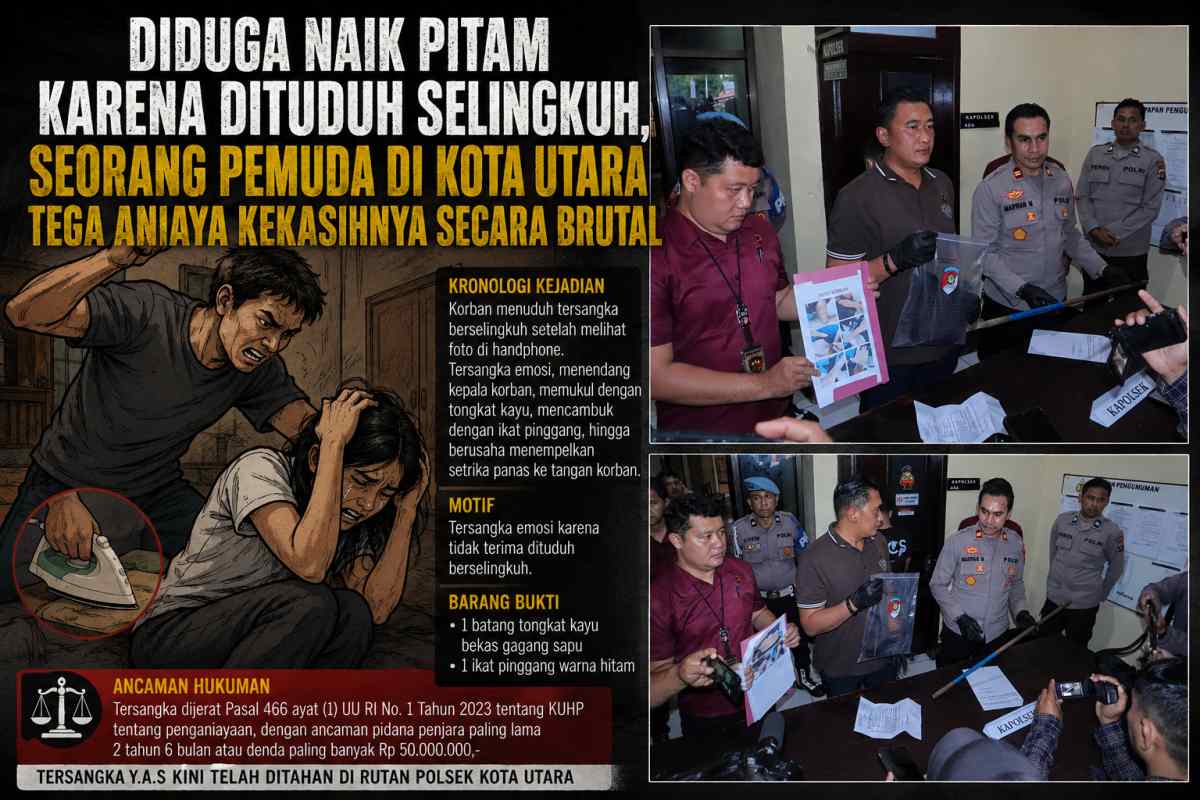 Diduga Naik Pitam Karena Dituduh Selingkuh, Seorang Pemuda di Kota Utara Tega Aniaya Kekasihnya Secara Brutal