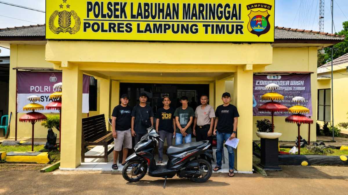 Curanmor Serahkan Diri Di Polsek Labuhan maringgai, Karena Takut Di tembak 