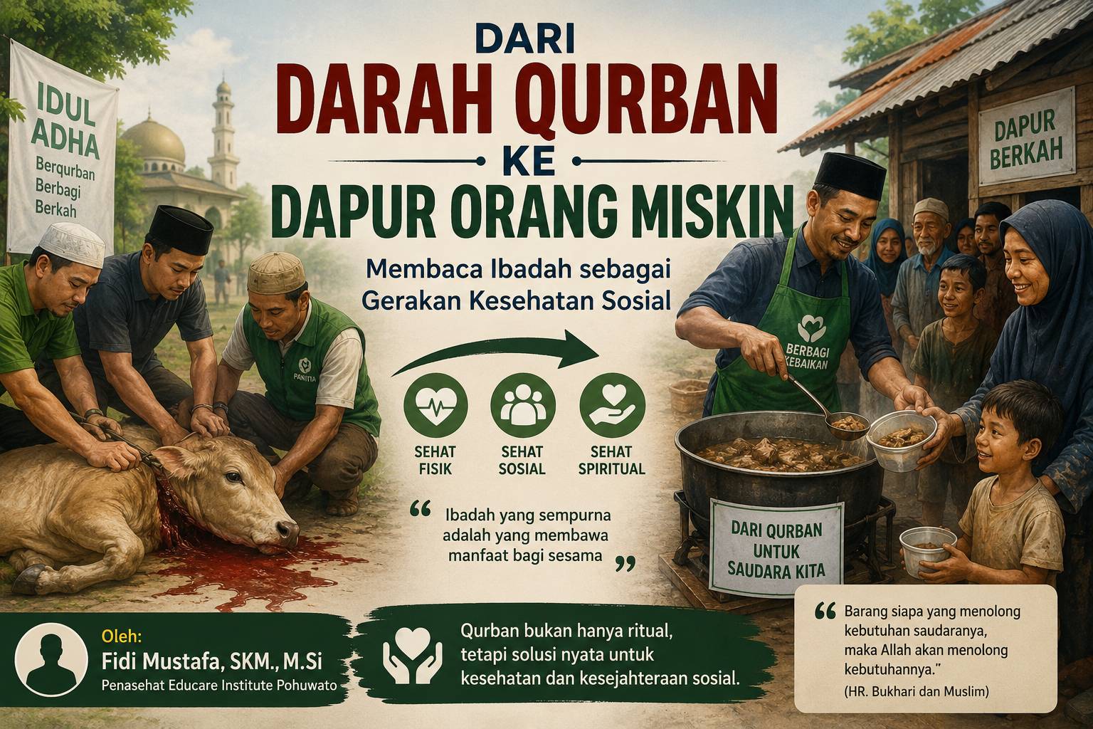 Dari Darah Qurban ke Dapur Orang Miskin : Membaca Ibadah sebagai Gerakan Kesehatan Sosial