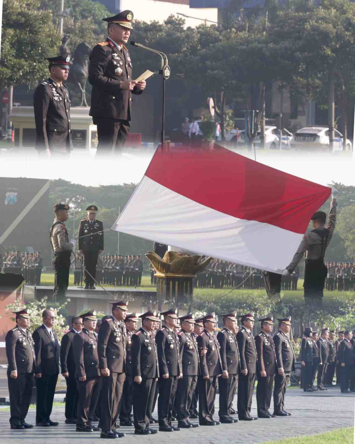 Gelar Upacara Hari Lahir Pancasila, Wakapolda Jatim : Pancasila Kunci Persatuan Bangsa di Tengah Ancaman Global