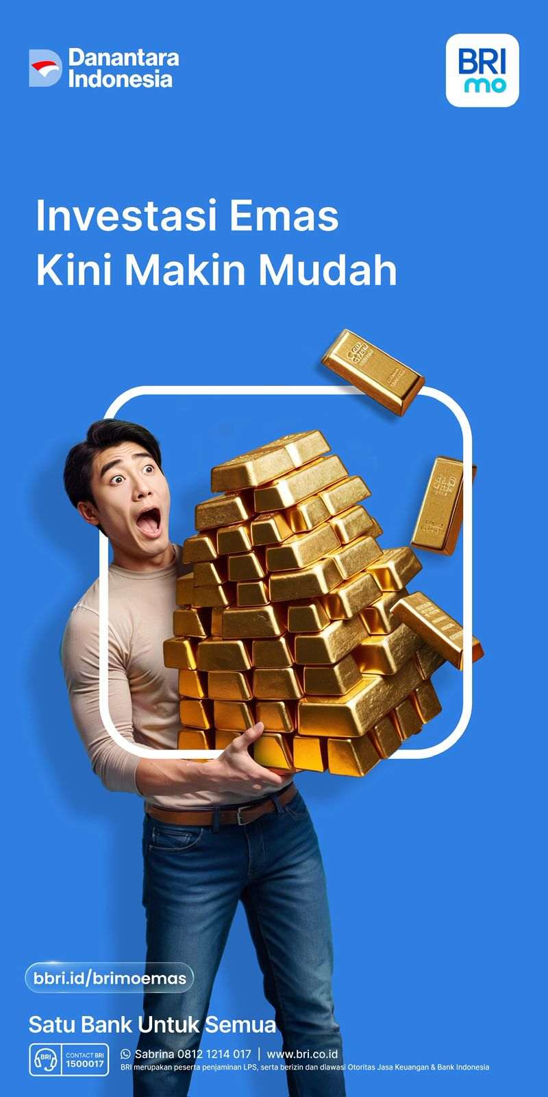 Rupiah Melemah, Tren Tabungan Emas di BRImo Semakin Diminati