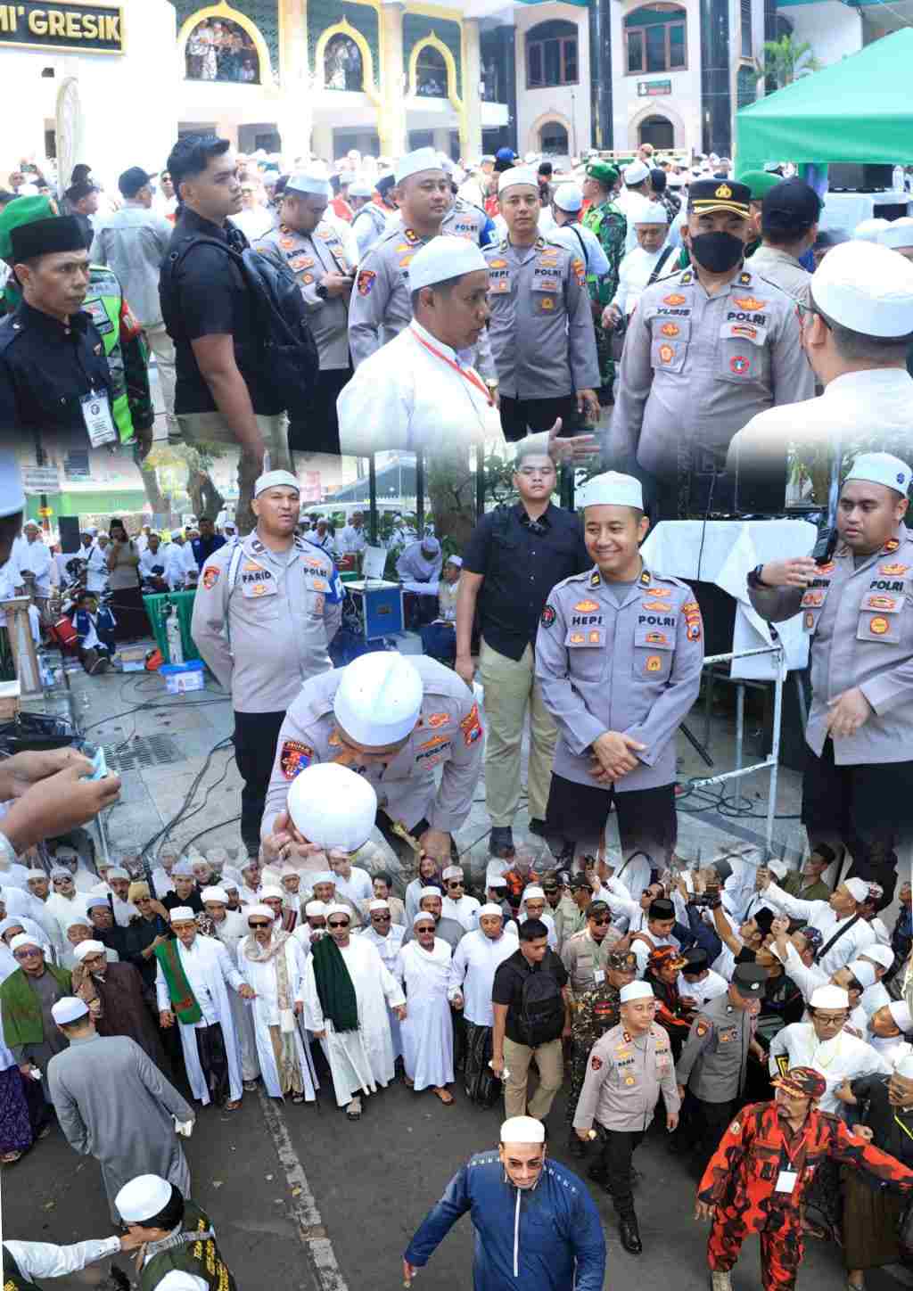 Polres Gresik Libatkan Ratusan Personel Layanan Pengamanan Haul Habib Abu Bakar Assegaf ke-71