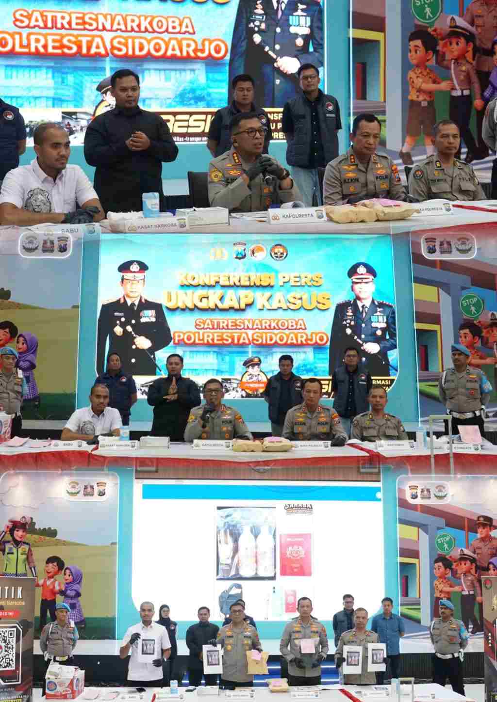 Polresta Sidoarjo Ungkap Peredaran Narkotika Jaringan Internasional, Dua WNA Diamankan