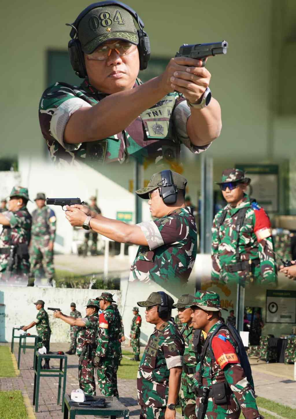 Pelihara Kemampuan Profesionalisme Prajurit Danrem Latihan Menembak Pistol