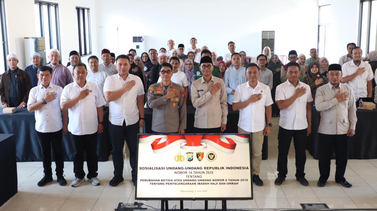Cegah Jamaah Jadi Korban, Polresta Banyuwangi Sosialisikan kepada Penyelenggara Umrah dan Haji Khusus