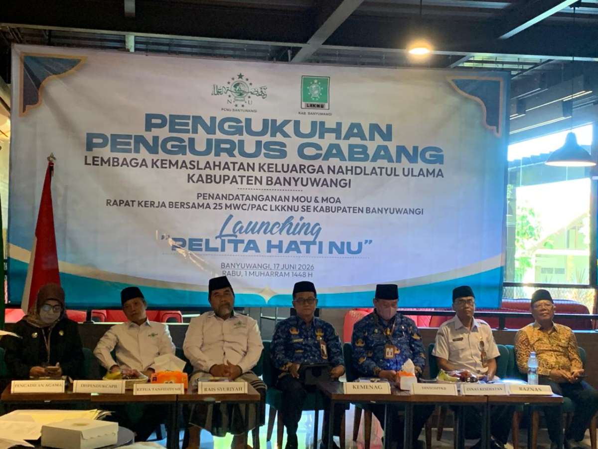 Pengukuhan LKKNU Banyuwangi Perkuat Sinergi Layanan Keluarga dari Lahir hingga Akhir Hayat