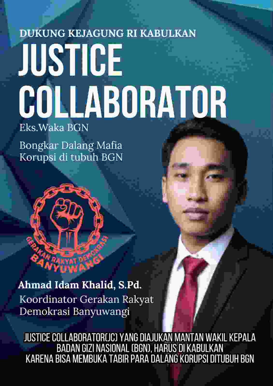 Ahmad Idam Khalid Dukung Pengabulan Justice Collaborator Eks Wakil Kepala BGN